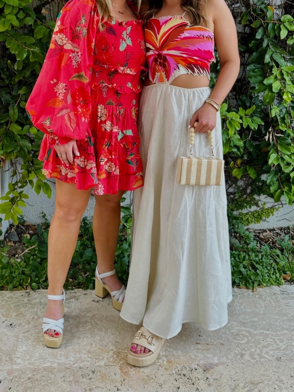 Tropical linen dress